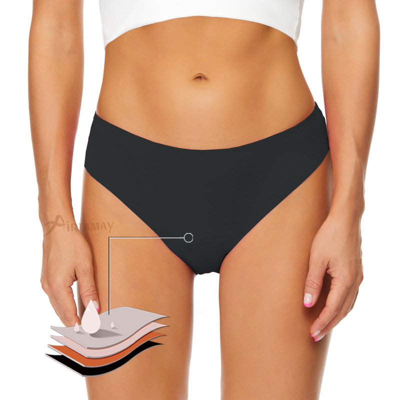 Period Panty Absorbent - Kadınlar için Dikişsiz Regl Dönemi Mayo,