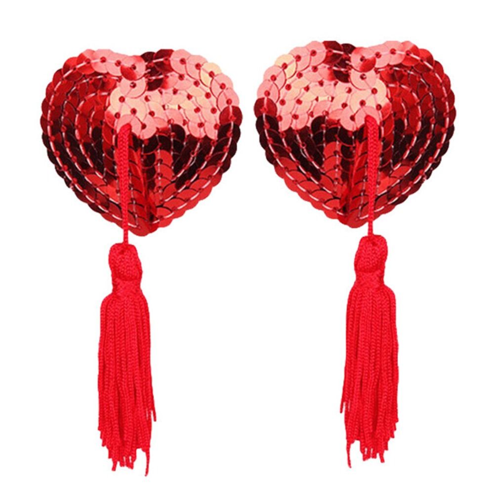 Nipple Cover Pasties - 1 çift seksi kalp şekli sutyen