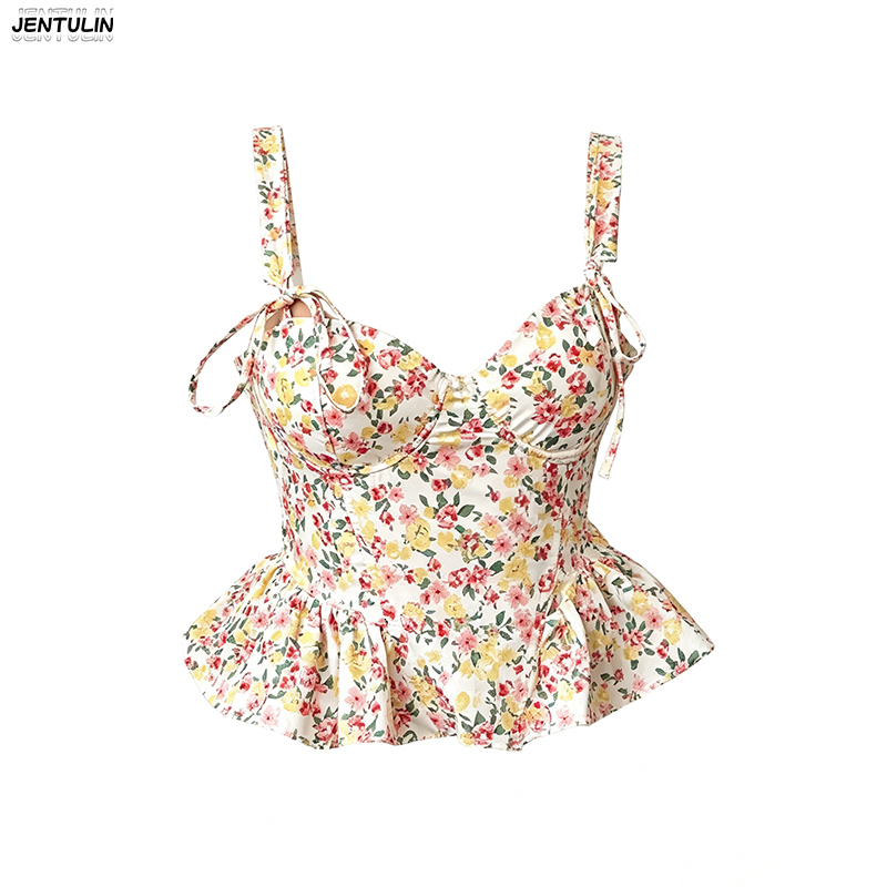 Corset Waist Cinch - Çiçekli İlkbahar ve Yaz Dantelli Ayarlanabilir